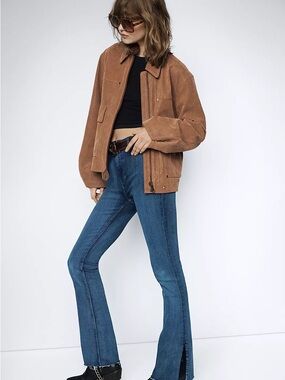 We The Free Level Up Slit Slim Flare Jeans